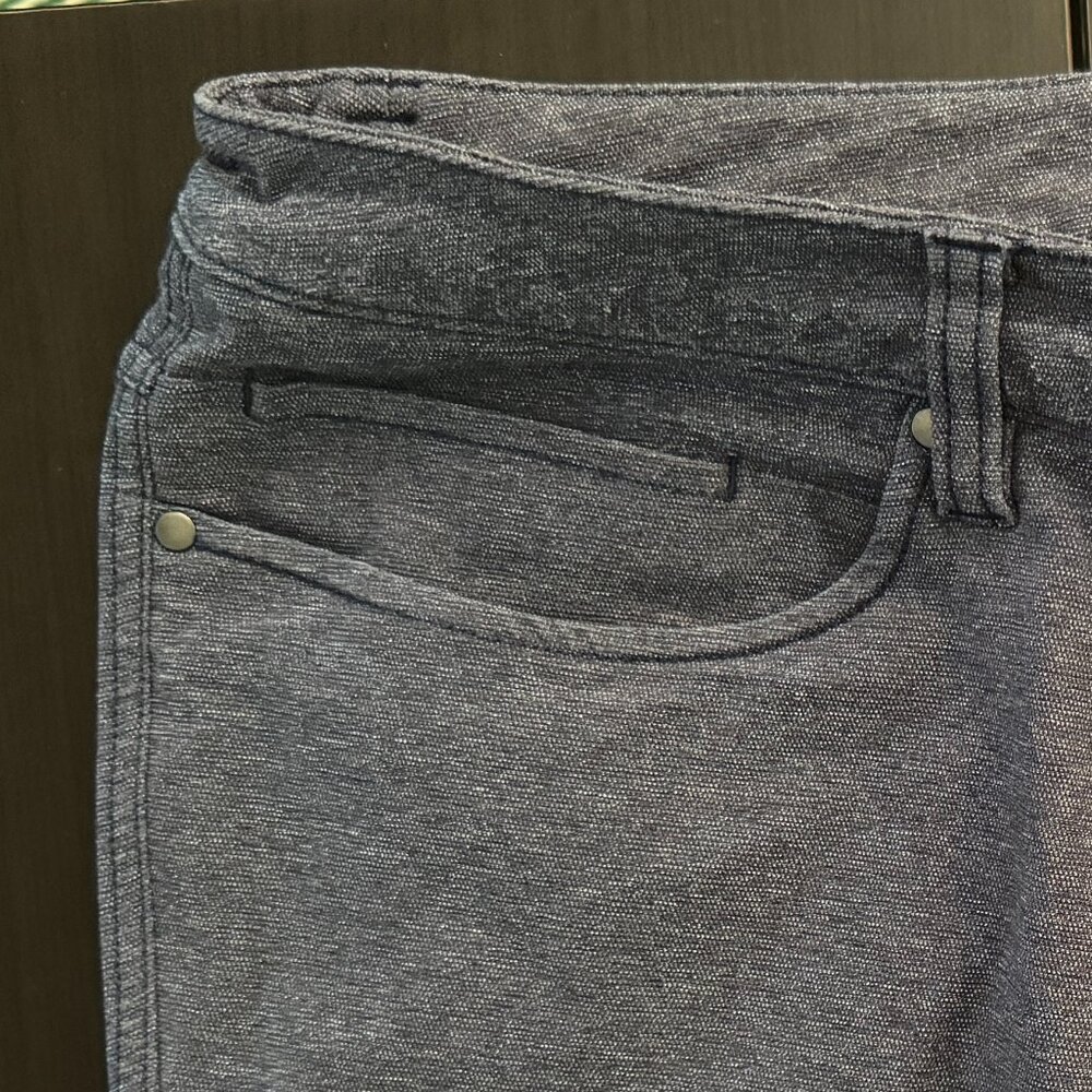 Men’s Lululemon ABC Pant Slim Tech Canvas 36x43 (TALL) Heathered Black - Picture 5 of 9